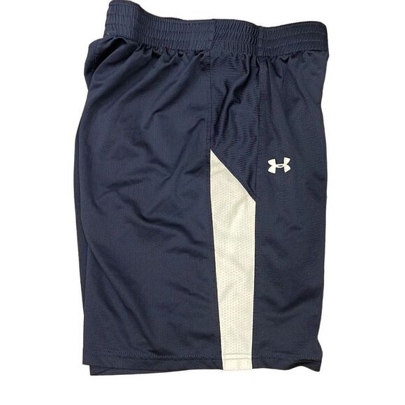 Under Armour Men’s Navy Blue White Athletic Shorts- Size Small - Picture 2 of 7